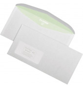 Kuvertierhüllen Envirelope 30005402, Din Lang+ (C6/5), 229x114mm, mit Fenster, nassklebend, 80g, weiß