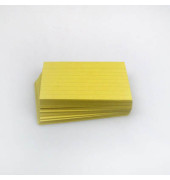 Karteikarten A7 liniert 190g gelb 100 Stück