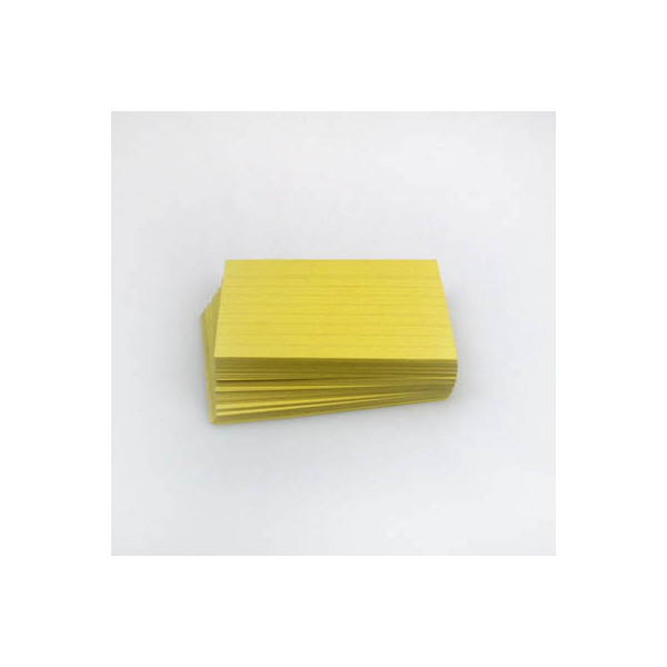 4255704303209 -  Karteikarten 100110259432328 gelb A7 liniert 190g  4255704303209 HEAD 100 Stück