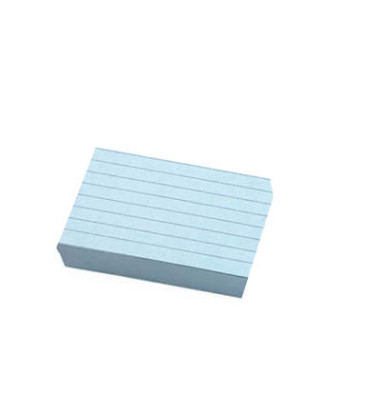 Karteikarten 100110259432336 blau A7 liniert 180g 