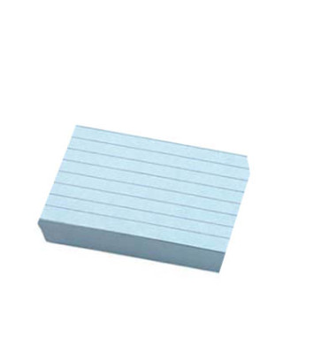 Karteikarten 100110259432393 blau A6 liniert 180g 