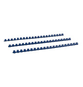 Plastikbinderücken 17100321 blau US-Teilung 21 Ringe auf A4 10mm