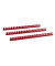 Plastikbinderücken 17190221 rot US-Teilung 21 Ringe auf A4 19mm