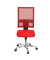 Bürostuhl Nito, rot / silber, bis 110kg
