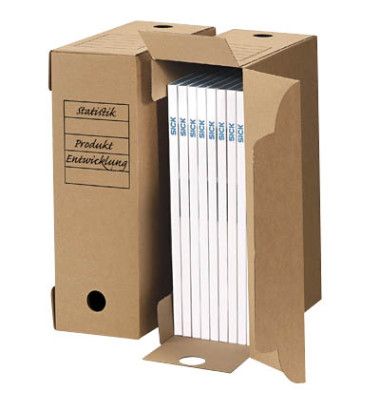 Archivbox 560K10, braun, innen 33,2x24,5x11,1cm, Karton