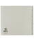Kunststoffregister KF01808, A bis Z 24-teilig, A4, 120µm, graue Taben, 24-teilig