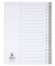 Kunststoffregister KF01817, A bis Z, A4, 120µm, graue Taben, 20-teilig