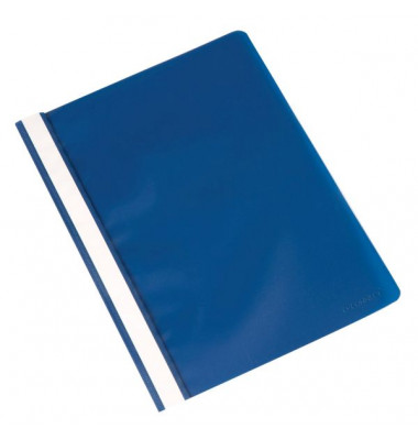 Schnellhefter KF01454, A4, blau, Kunststoff, 80g, Vorderdeckel transparent