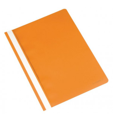Schnellhefter A4 orange PP Kunststoff kaufmännische Heftung bis 250 Blatt