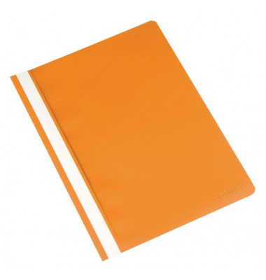 Schnellhefter Standard-Schnellhefter-Serie KF01664, A4, orange, Kunststoff, 80g, Vorderdeckel transparent