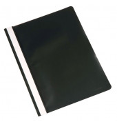 Schnellhefter KF01453, A4, schwarz, Kunststoff, Vorderdeckel transparent