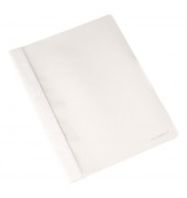 Schnellhefter KF01658, A4, weiß, Kunststoff, Vorderdeckel transparent