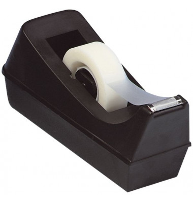 Klebebandabroller KF01294, f&uuml;r Klebeb&auml;nder bis 19mm x 33m, schwarz