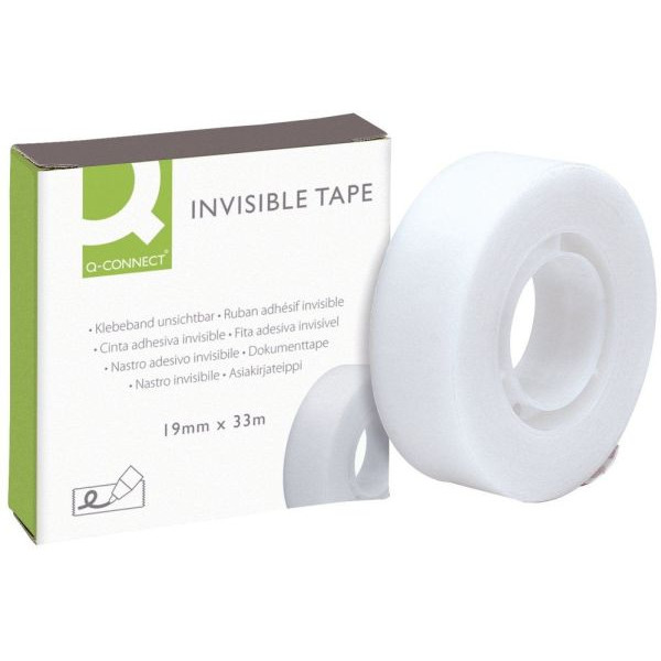 5705831021648 - Klebeband 19mm x 33m unsichtbar beschriftbar 5705831021648 Q-connect