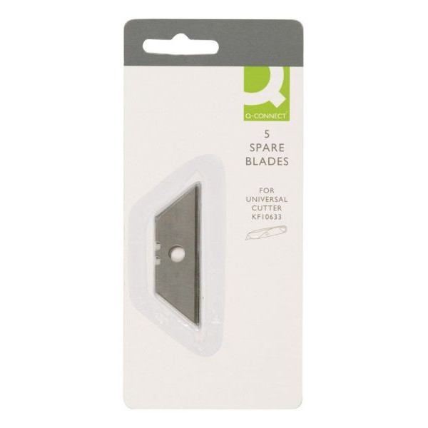 5705831154339 - Cutter-Ersatzklingen Trapez 18mm breit 5705831154339 Q-CONNECT KF15433 5 Stück 5705831154339 - Cutter-Ersatzklingen Trapez 18mm breit 5705831154339 Q-CONNECT KF15433 5 Stück