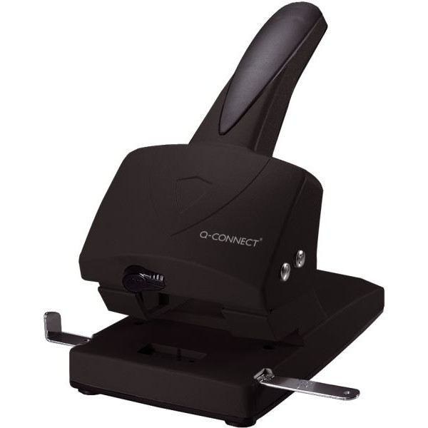 5705831012370 - Registraturlocher KF01237 schwarz bis 63mm 63 Blatt mit Anschlagschiene 5705831012370 Q-connect
