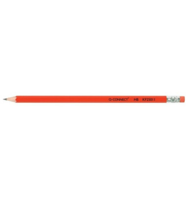 Bleistift HB m.Radiergum.farb.lackiert