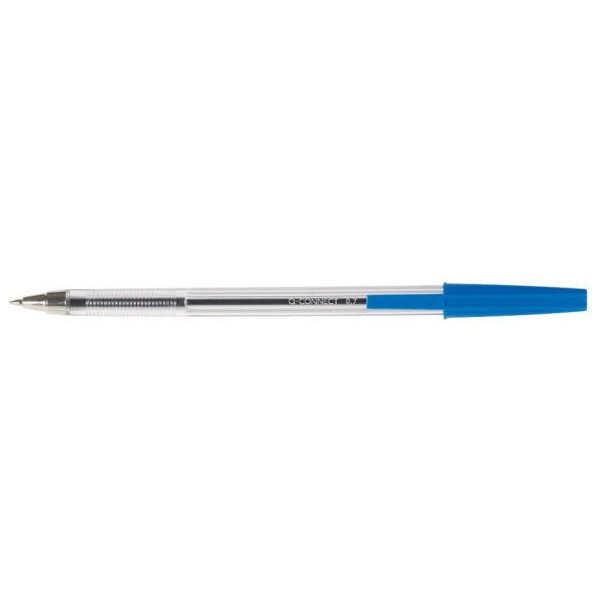 20 Stück Q-connect Ballpen medium blau Kugelschreiber M 1mm 5708029340439 Q-connect