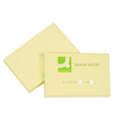 Haftnotizen KF10501, 51x76mm, gelb, rechteckig