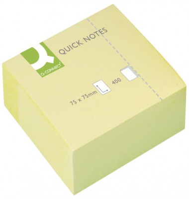 Haftnotizen KF01346, 75x75mm, gelb, quadratisch