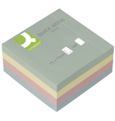 Haftnotizen KF01347, 75x75mm, 4-farbig sortiert, quadratisch