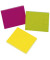 Haftnotizen KF01224, 38x51mm, 3-farbig sortiert (neonpink/neongr&uuml;n/neonorange), rechteckig