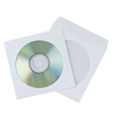 CD/DVD-Papierhülle m.Fenster selbstklebend