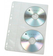 CD-Hüllen PP für 4CDs/DVDs gelocht 10St