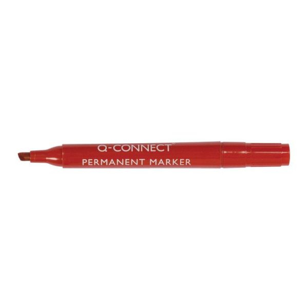Q-connect Permanentmarker KF26044, rot, 2-5mm Keilspitze 5705831260443 Q-connect