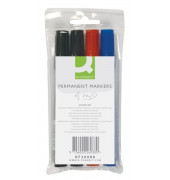 Permanentmarker 4er Etui farbig sortiert 2mm Rundspitze