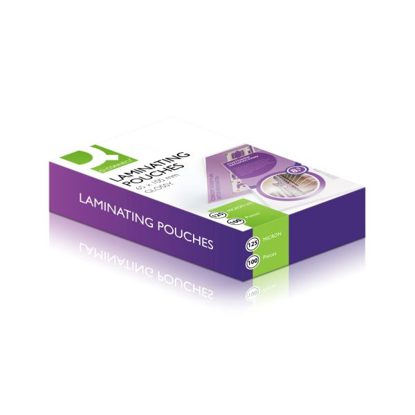 5705831012165 - Laminierfolien 65x105mm 125 mic glänzend 5705831012165 Q-CONNECT KF01216 100 Stück