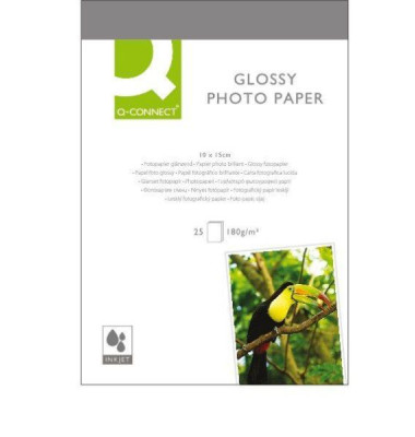 Fotopapier Glossy KF01905, 10x15cm, für Inkjet, 180g weiß hochglänzend einseitig bedruckbar