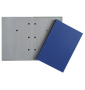 Unterschriftenmappe KF31012, A4 20 F&auml;cher Eco-Material blau + grau