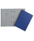 Unterschriftenmappe KF3101 A4 Kunststoff blau mit Einsteckschild 20 Fächer