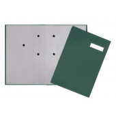 Unterschriftenmappe KF31013, A4 20 F&auml;cher Eco-Material gr&uuml;n + grau