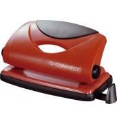 Bürolocher 810P KF02154, rot, bis 1mm 10 Blatt, mit Anschlagschiene