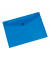 Dokumententasche - KF03596, A4 quer, transparent blau, Polypropylen (PP), Druckknopfverschluss