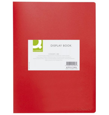 Sichtbuch KF01246, rot, A4, mit 10 Hüllen, Polypropylen (PP)