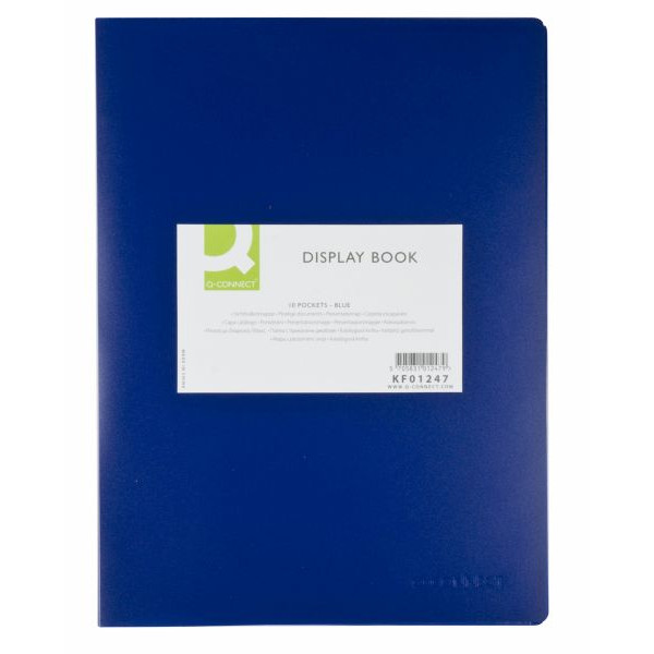 5705831012479 - Sichtbuch KF01247 blau A4 mit 10 Hüllen Polypropylen (PP) 5705831012479 Q-connect