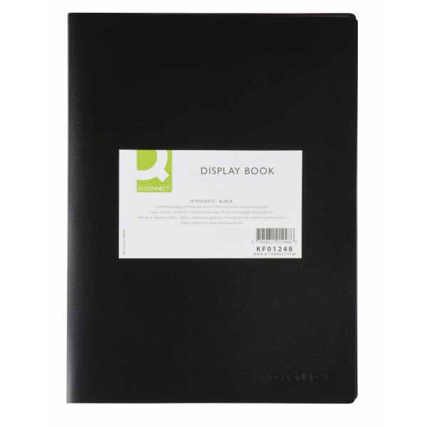 5705831012486 - Sichtbuch KF01248 schwarz A4 mit 10 Hüllen Polypropylen (PP) 5705831012486 Q-connect