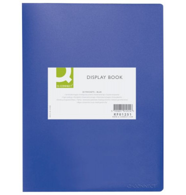 Sichtbuch KF01251, blau, A4, mit 20 Hüllen, Polypropylen (PP)