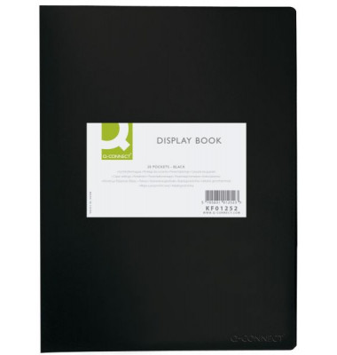 Sichtbuch KF01252, schwarz, A4, mit 20 Hüllen, Polypropylen (PP)