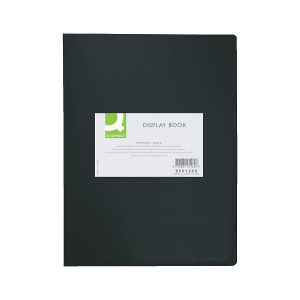 5705831012608 - Sichtbuch KF01260 schwarz A4 mit 40 Hüllen Polypropylen (PP) 5705831012608 Q-connect