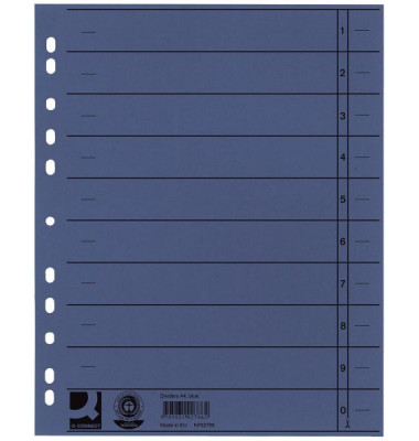 Trennblätter KF02786 A4 blau 230g 