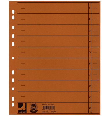 Trennblätter KF02790 A4 orange 230g 