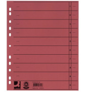 Trennblätter KF02791 A4 rot 230g Recyclingkarton