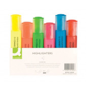 Textmarker-Set KF01909, Etui, gelb/blau/gr&uuml;n/rot/orange/pink, 2-5mm Keilspitze