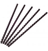 Plastikbinder&uuml;cken KF24018, US-Teilung, 21 Ringe auf A4, schwarz, 8mm
