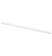 Plastikbinder&uuml;cken KF24019, US-Teilung, 21 Ringe auf A4, wei&szlig;, 8mm