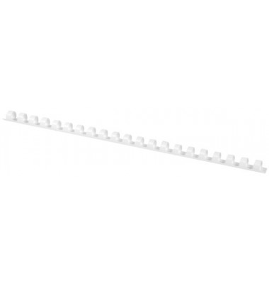 Plastikbinder&uuml;cken KF24019, US-Teilung, 21 Ringe auf A4, wei&szlig;, 8mm